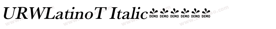 URWLatinoT Italic字体转换